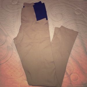 Beige leggings